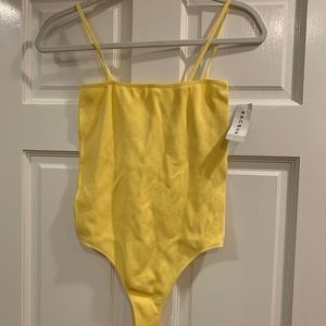 Yellow pacsun bodysuit